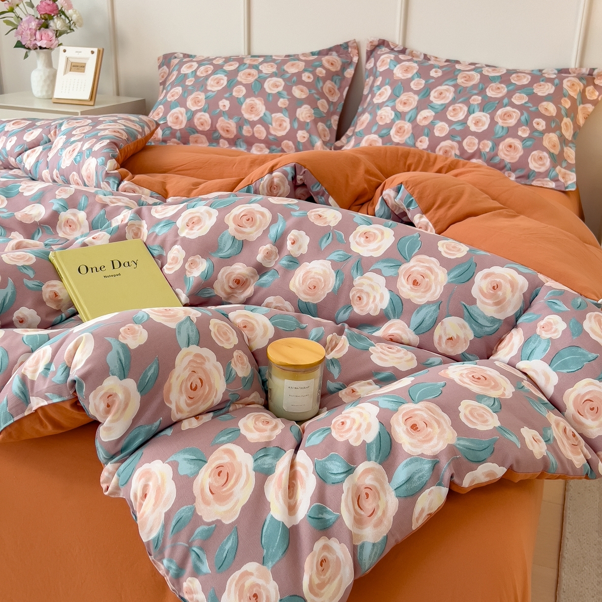 91家纺网 家纺一手货源 找家纺 梵克保罗 2025秋冬新品10A抗菌双层纱冬被被子被芯 玫瑰物语