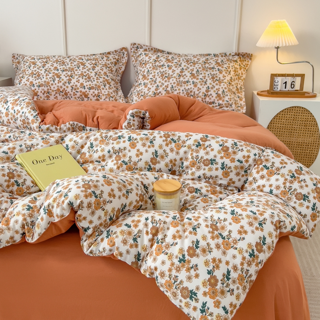 91家纺网 家纺一手货源 找家纺 梵克保罗 2025秋冬新品10A抗菌双层纱冬被被子被芯 小雏菊