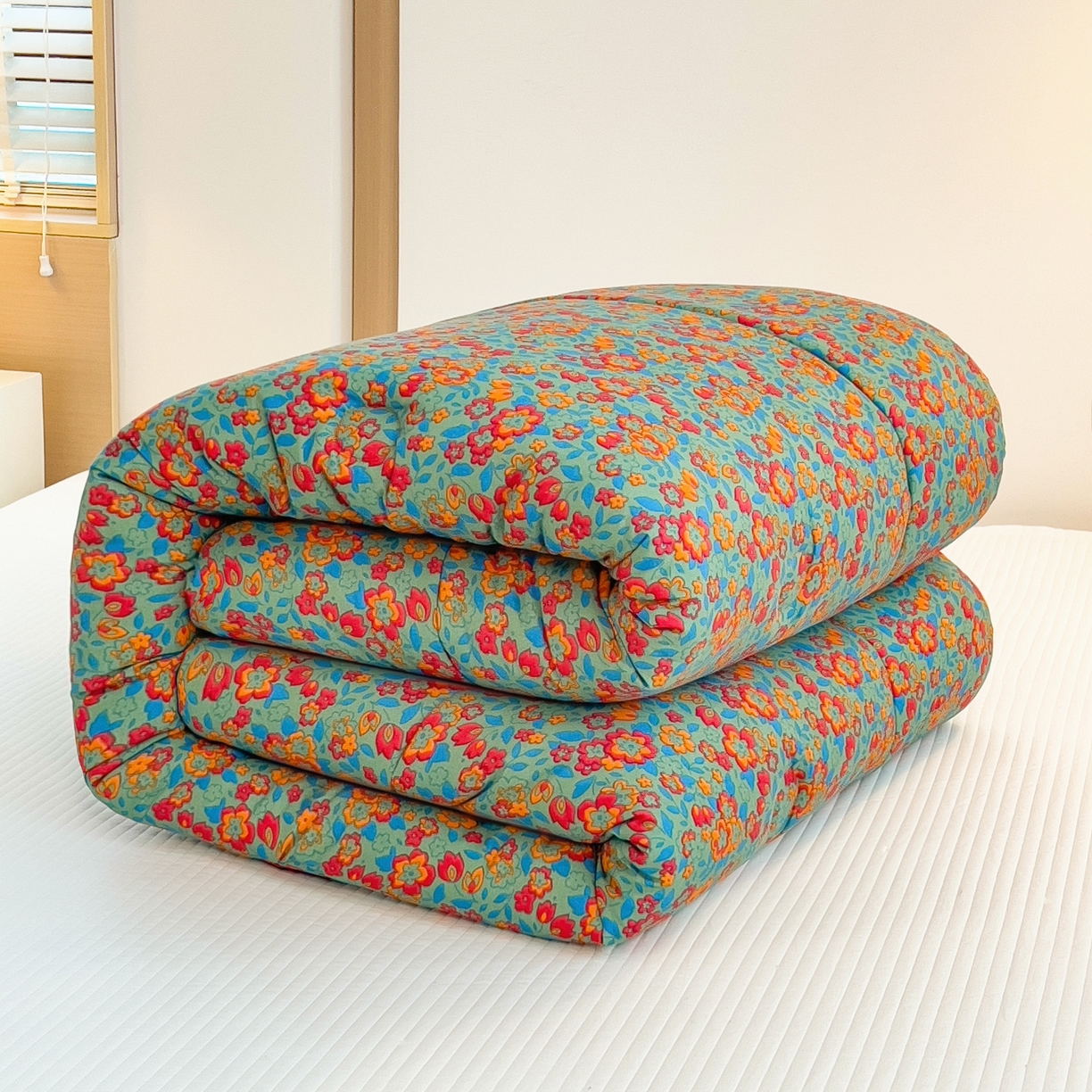 91家纺网 家纺一手货源 找家纺 梵克保罗 2025秋冬新品10A抗菌双层纱冬被被子被芯 艾维