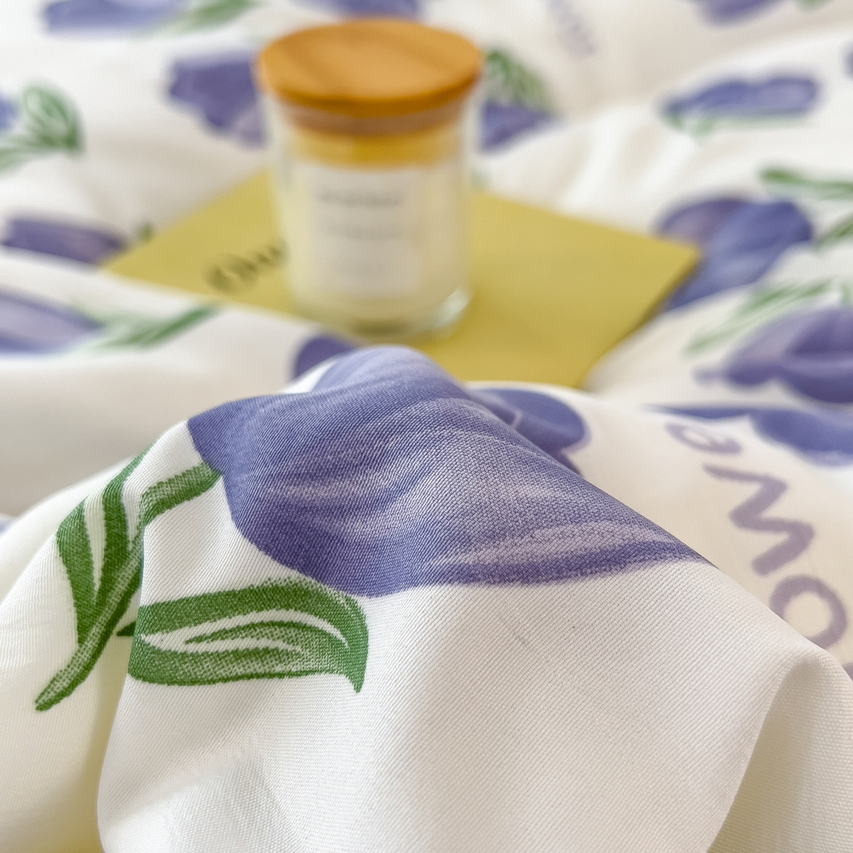 91家纺网 家纺一手货源 找家纺 梵克保罗 2025秋冬新品10A抗菌双层纱冬被被子被芯 郁金紫