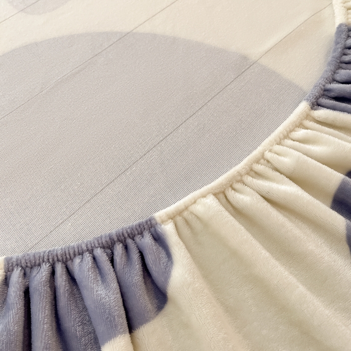 91家纺网 家纺一手货源 找家纺 寻米 2025新款高克重加厚保暖牛奶绒床笠-大床图 简约晚安