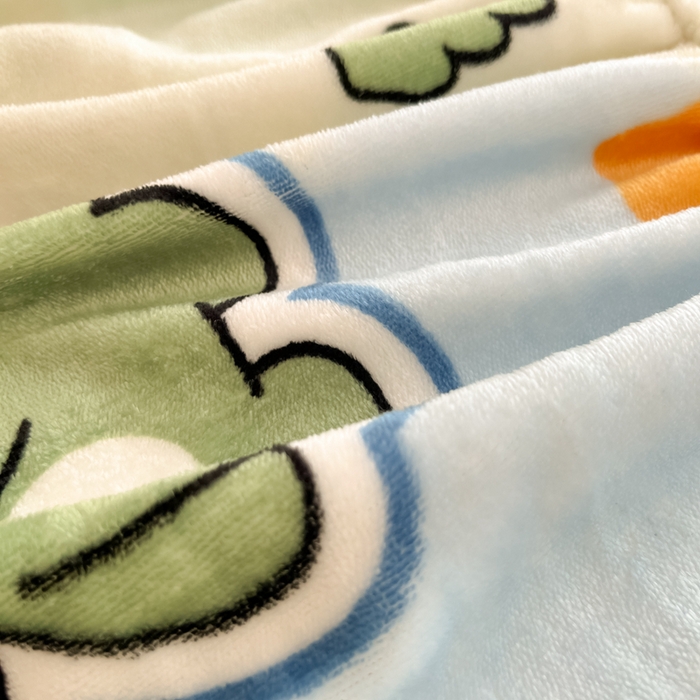 91家纺网 家纺一手货源 找家纺 寻米 2025新款高克重加厚保暖牛奶绒床笠-大床图 恐龙星球