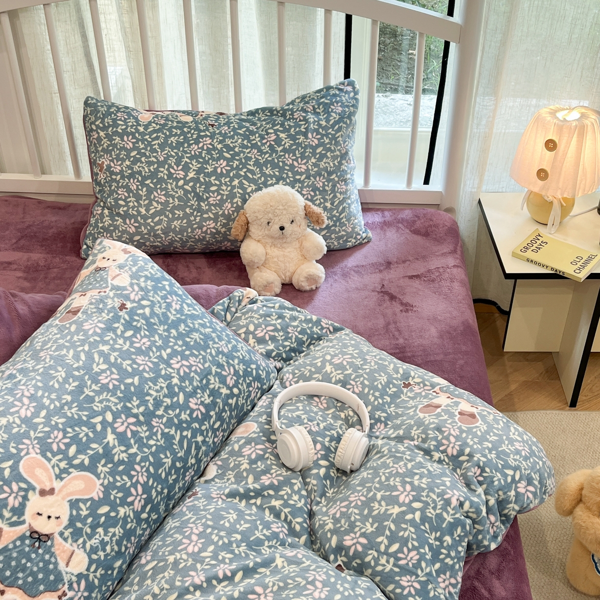 91家纺网 家纺一手货源 找家纺 （总）云玲时尚 2025新款加厚牛奶绒印花四件套