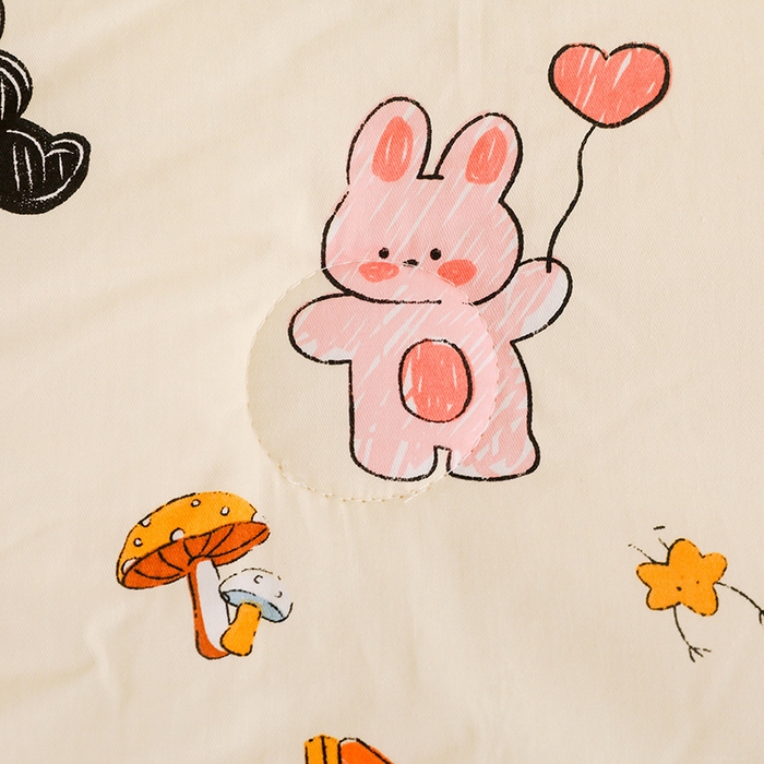 91家纺网 家纺一手货源 找家纺 十九色 2025秋冬新款全棉豆豆被春秋被被子被芯 考拉