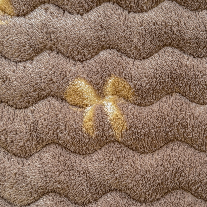 91家纺网 家纺一手货源 找家纺 LIFE.丽芙 2025秋冬新款北极绒加厚夹棉床垫床护垫单件牛奶绒床褥床垫子三件套 蝶梦-棕