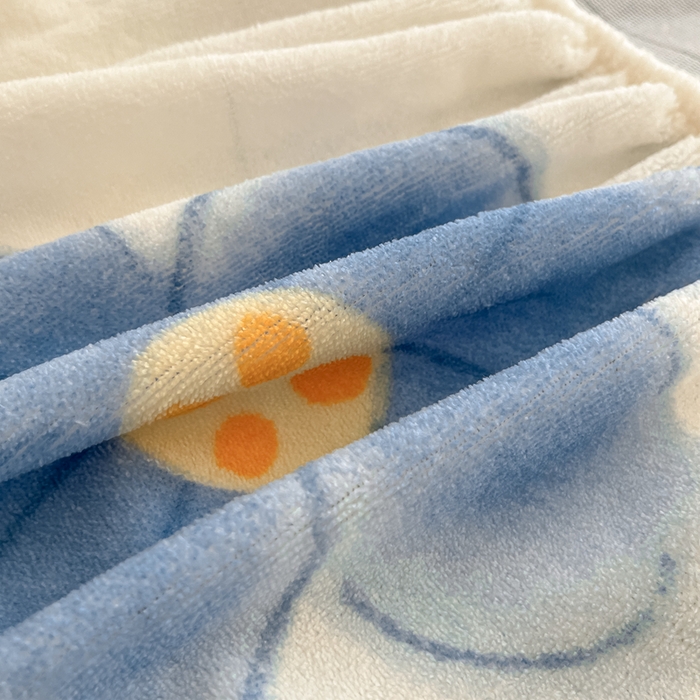 91家纺网 家纺一手货源 找家纺 寻米 2025新款高克重加厚保暖牛奶绒床笠-大床图 绵意小兔