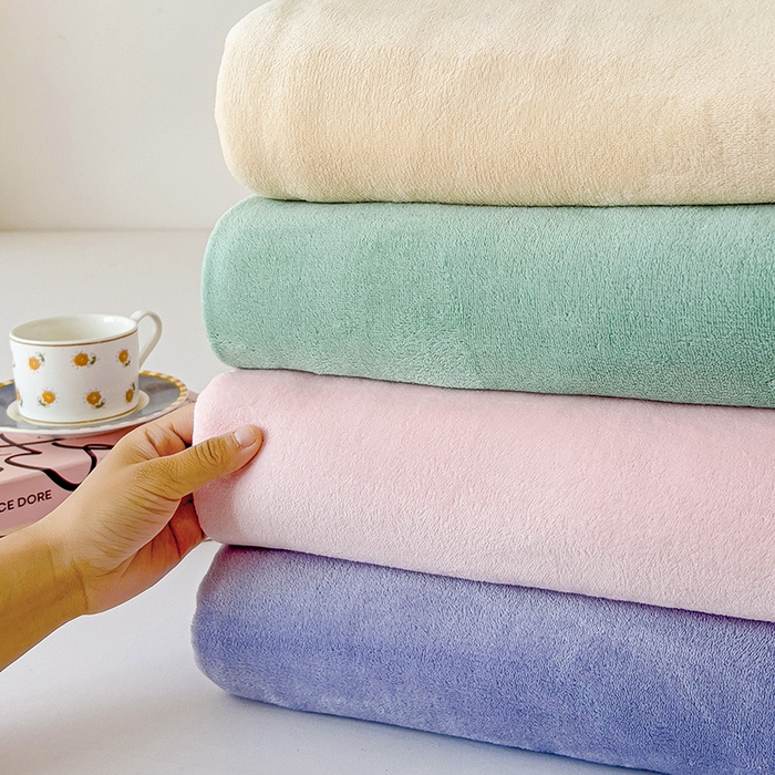 91家纺网 家纺一手货源 找家纺 芷凡家纺 2025新款牛奶绒加厚纯色条纹格子被套 组合图