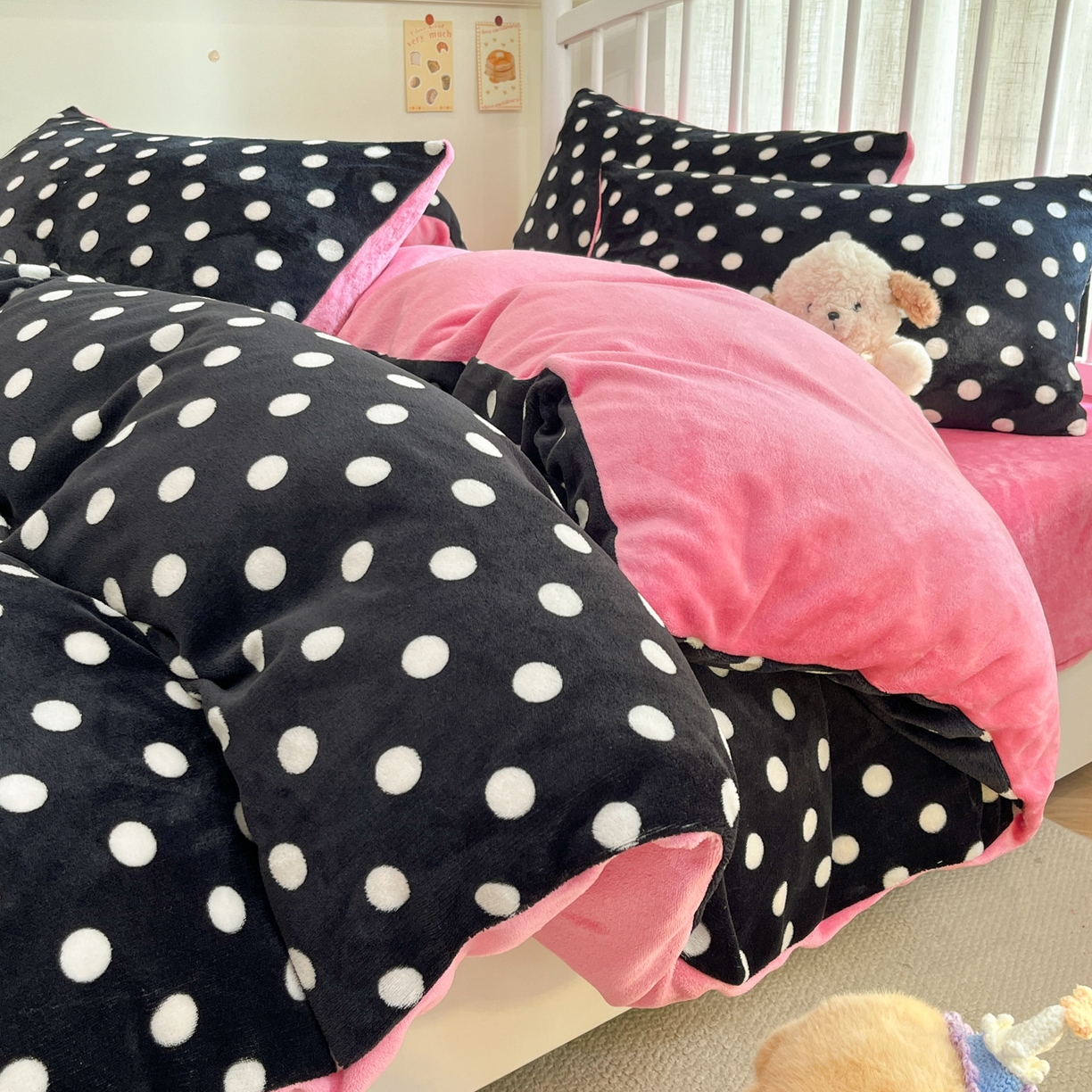 91家纺网 家纺一手货源 找家纺 （总）云玲时尚 2025新款加厚牛奶绒印花四件套