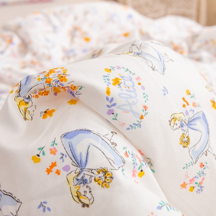 91家纺网 家纺一手货源 找家纺 十九色 2025秋冬新款全棉豆豆被春秋被被子被芯 小公主