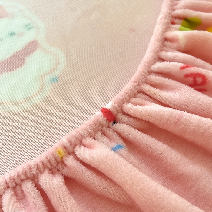 91家纺网 家纺一手货源 找家纺 寻米 2025新款高克重加厚保暖牛奶绒床笠-大床图 甜味小猫