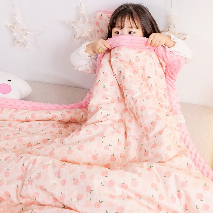 91家纺网 家纺一手货源 找家纺 十九色 2025秋冬新款全棉豆豆被春秋被被子被芯 小苹果