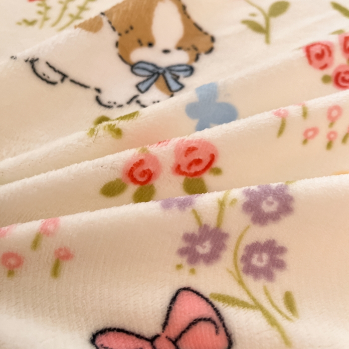 91家纺网 家纺一手货源 找家纺 寻米 2025新款高克重加厚保暖牛奶绒床笠-大床图 小狗茶园