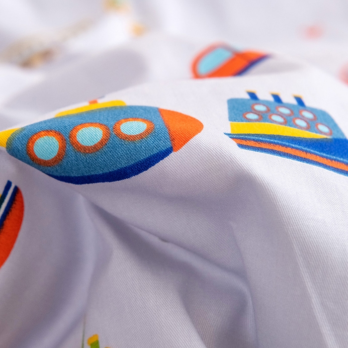 91家纺网 家纺一手货源 找家纺 十九色 2025秋冬新款全棉豆豆被春秋被被子被芯 小小交通队