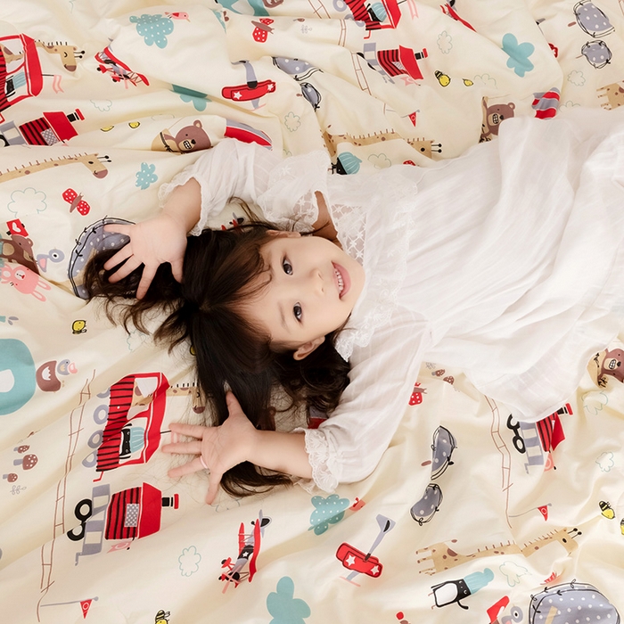 91家纺网 家纺一手货源 找家纺 十九色 2025秋冬新款全棉豆豆被春秋被被子被芯 游乐场