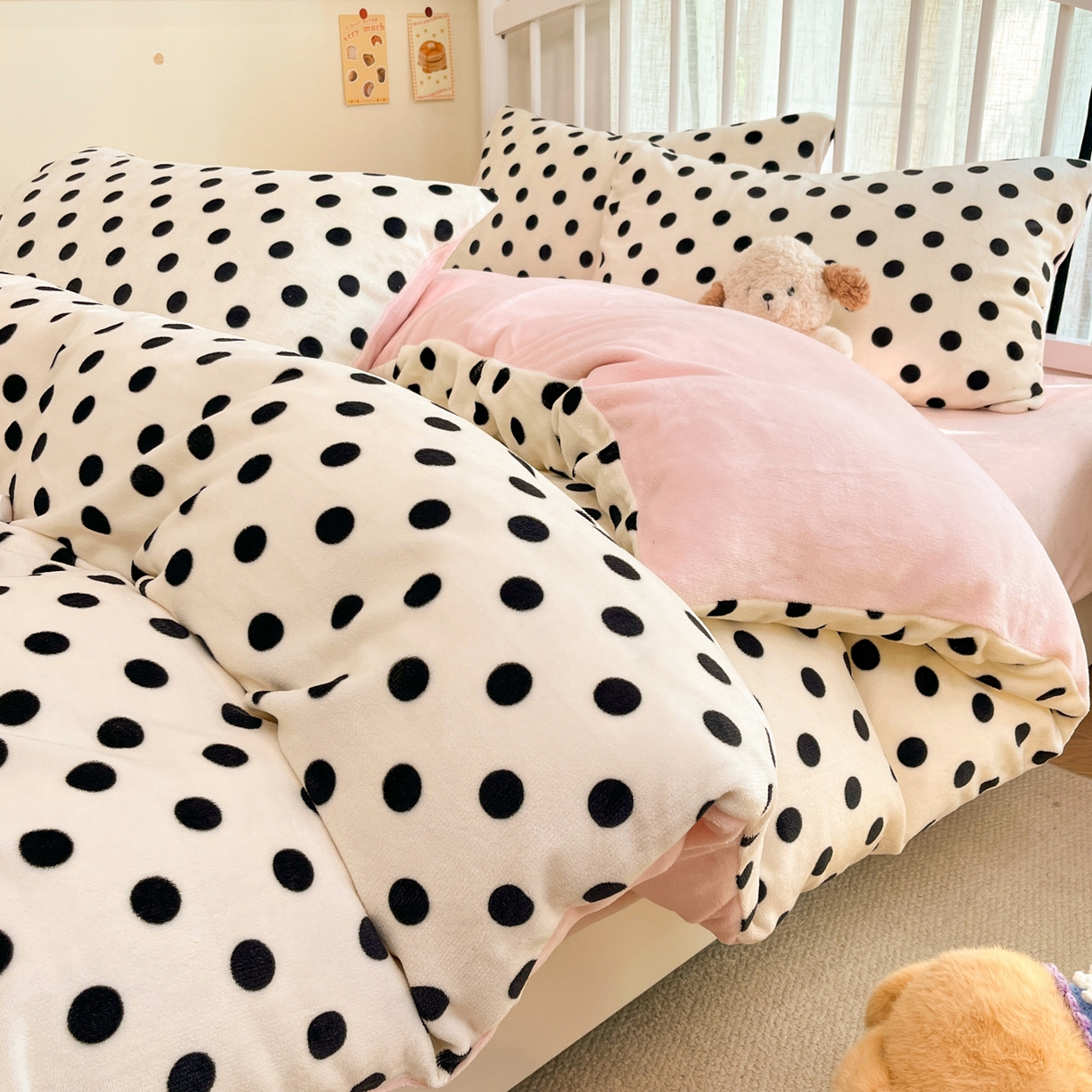 91家纺网 家纺一手货源 找家纺 （总）云玲时尚 2025新款加厚牛奶绒印花四件套