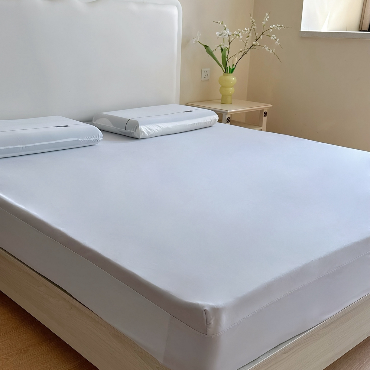 91家纺网 家纺一手货源 找家纺 兜米家居 2025新款星球同款深睡床笠床垫保护套单品床笠床笠单件 岩蓝灰