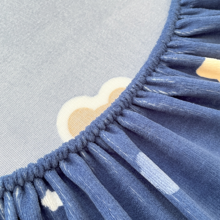 91家纺网 家纺一手货源 找家纺 寻米 2025新款高克重加厚保暖牛奶绒床笠-大床图 小熊梦境