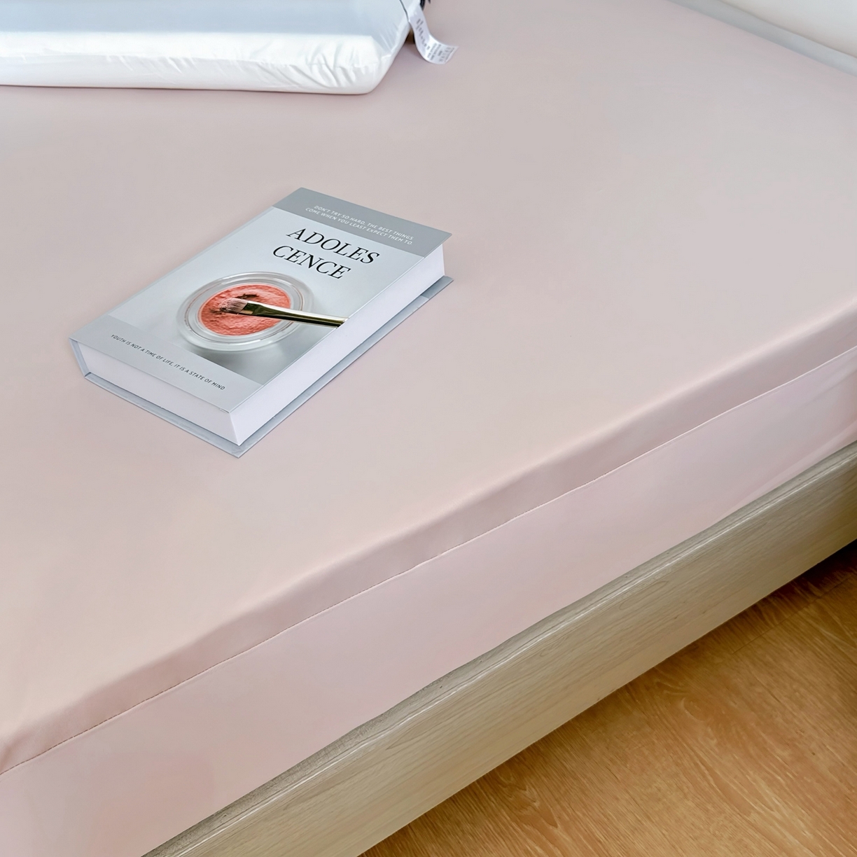 91家纺网 家纺一手货源 找家纺 兜米家居 2025新款星球同款深睡床笠床垫保护套单品床笠床笠单件 淡云粉