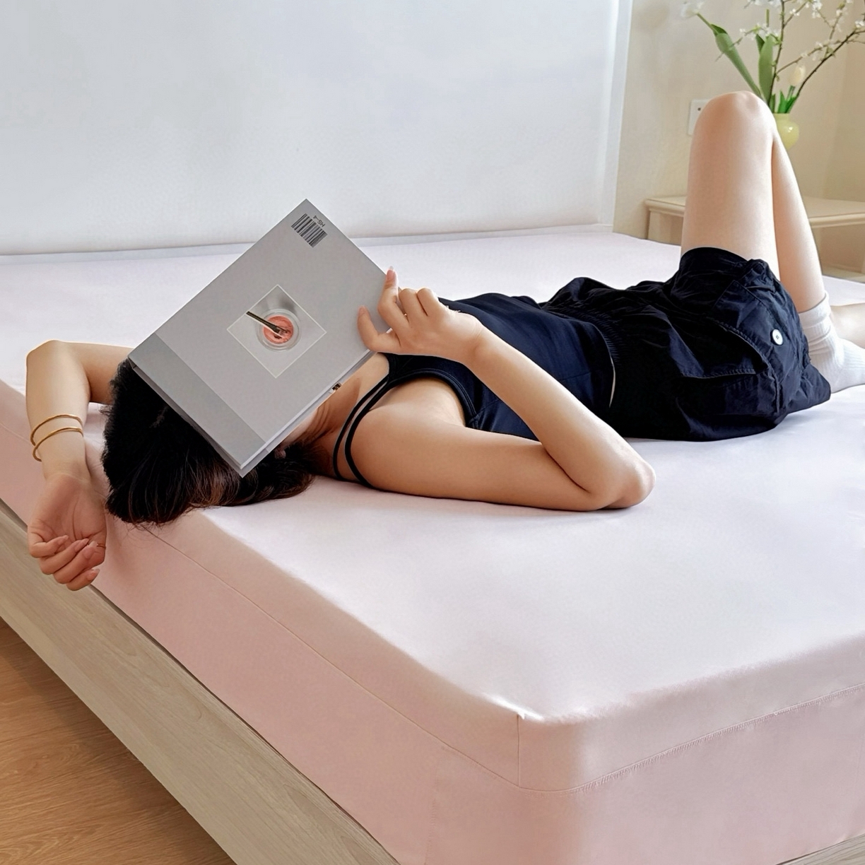 91家纺网 家纺一手货源 找家纺 兜米家居 2025新款星球同款深睡床笠床垫保护套单品床笠床笠单件 淡云粉