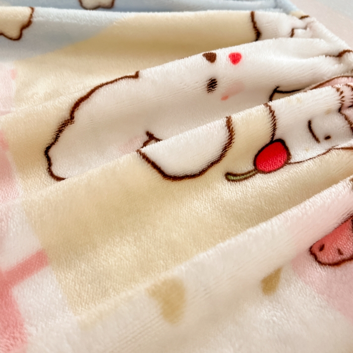 91家纺网 家纺一手货源 找家纺 寻米 2025新款高克重加厚保暖牛奶绒床笠-大床图 幸运兔