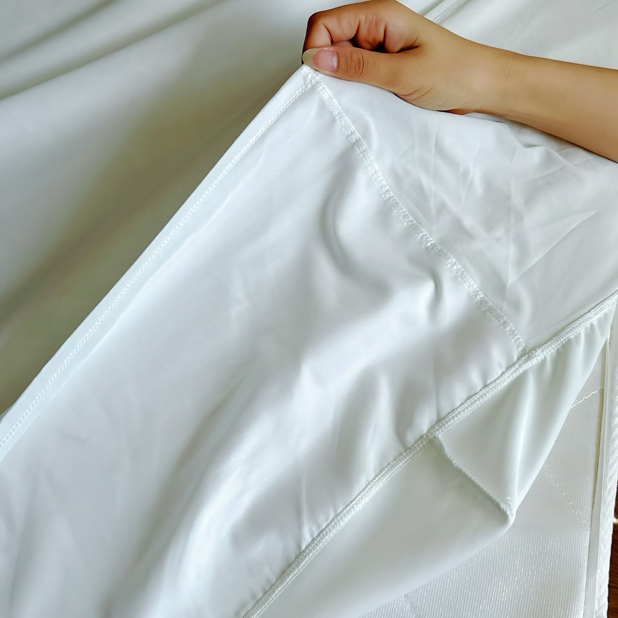 91家纺网 家纺一手货源 找家纺 兜米家居 2025新款星球同款深睡床笠床垫保护套单品床笠床笠单件 天际白