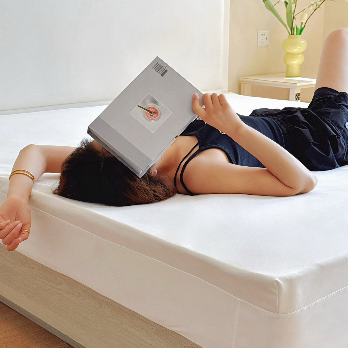 91家纺网 家纺一手货源 找家纺 兜米家居 2025新款星球同款深睡床笠床垫保护套单品床笠床笠单件 天际白