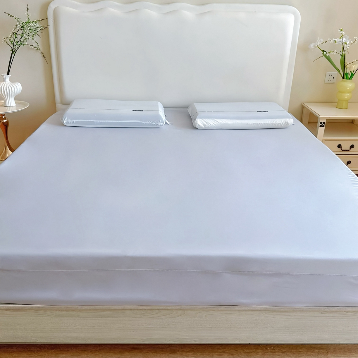 91家纺网 家纺一手货源 找家纺 兜米家居 2025新款星球同款深睡床笠床垫保护套单品床笠床笠单件 岩蓝灰