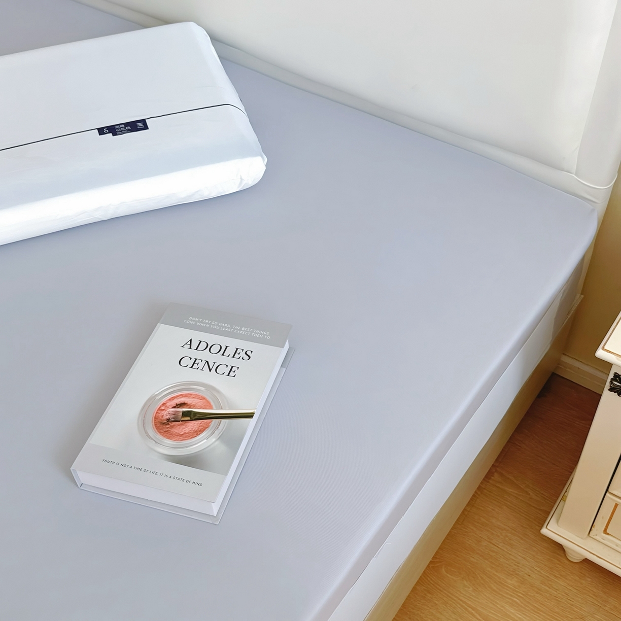 91家纺网 家纺一手货源 找家纺 兜米家居 2025新款星球同款深睡床笠床垫保护套单品床笠床笠单件 岩蓝灰