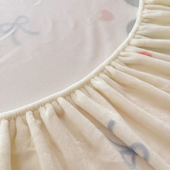 91家纺网 家纺一手货源 找家纺 寻米 2025新款高克重加厚保暖牛奶绒床笠-大床图 熊猫桃桃