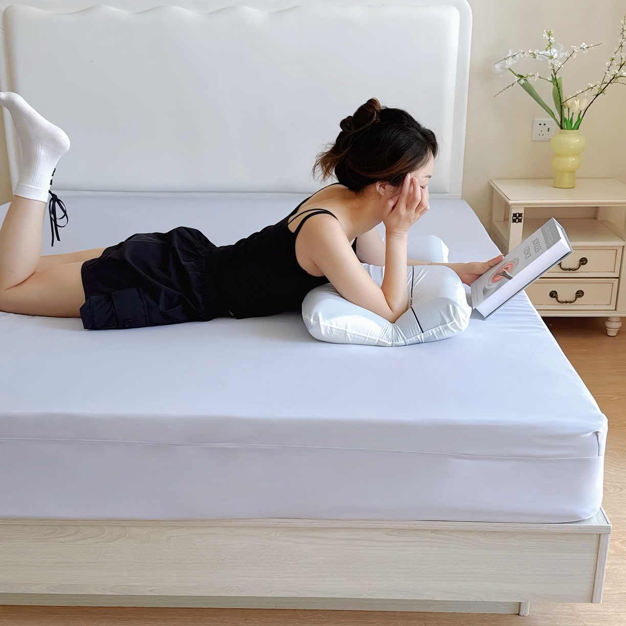 91家纺网 家纺一手货源 找家纺 兜米家居 2025新款星球同款深睡床笠床垫保护套单品床笠床笠单件 岩蓝灰