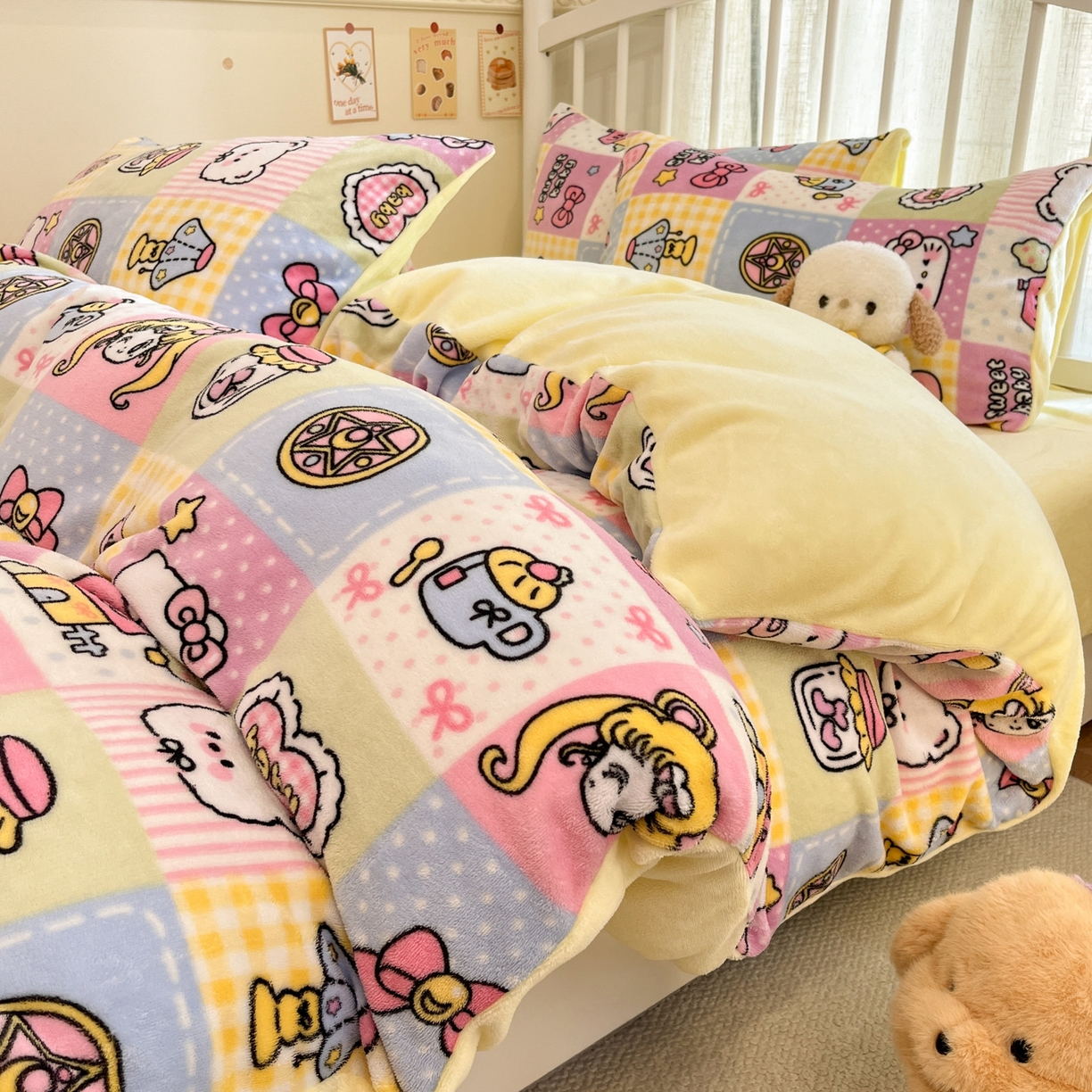 91家纺网 家纺一手货源 找家纺 （总）云玲时尚 2025新款加厚牛奶绒印花四件套