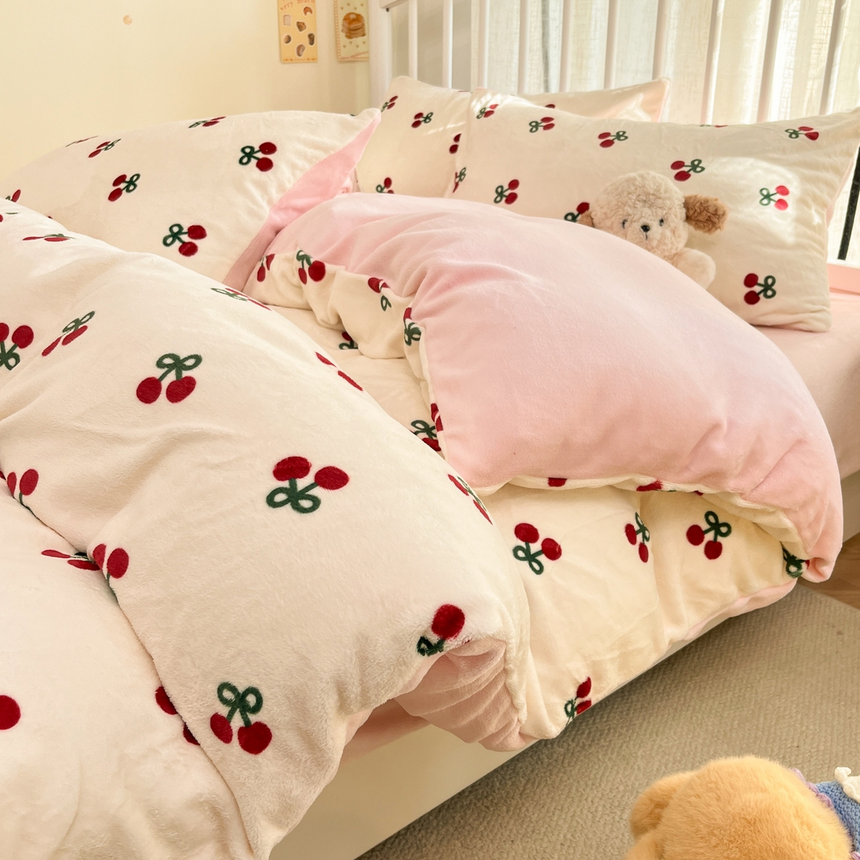 91家纺网 家纺一手货源 找家纺 （总）云玲时尚 2025新款加厚牛奶绒印花四件套