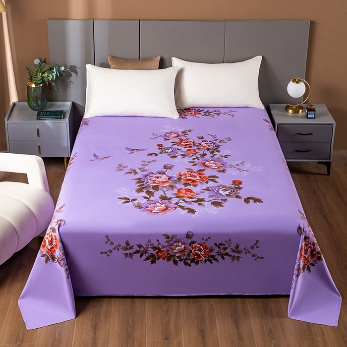 91家纺网 家纺一手货源 找家纺 （总）居美良品 2025新款100%全棉纯棉国民老上海床单-牡丹飞燕