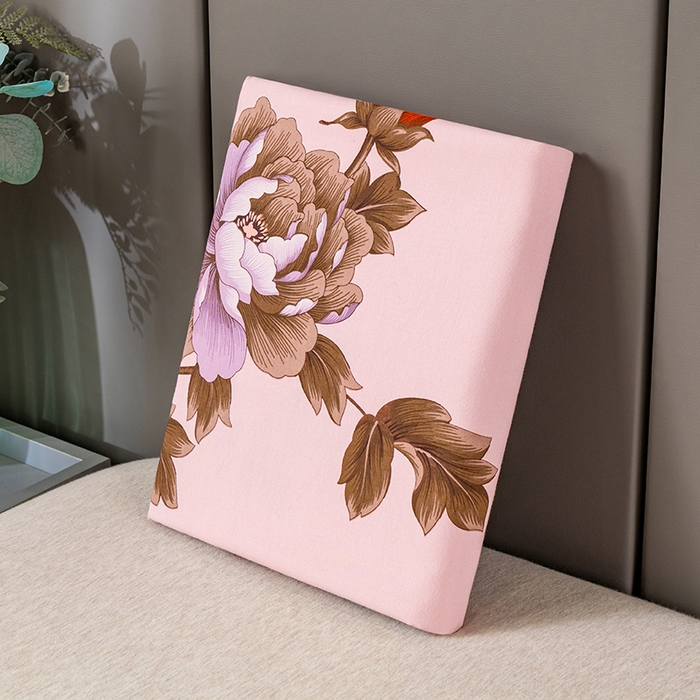 91家纺网 家纺一手货源 找家纺 居美良品 2025新款100%全棉纯棉国民老上海床单-牡丹飞燕 牡丹飞燕-淡玉