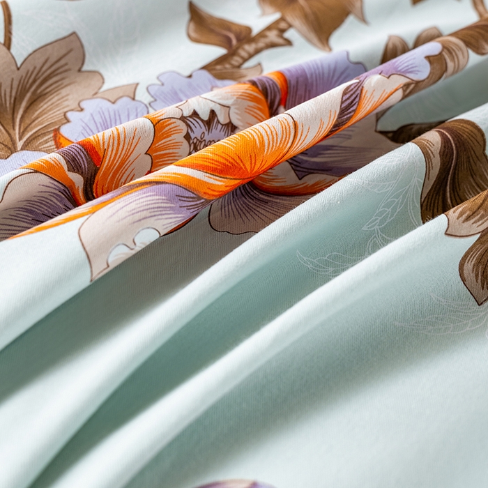 91家纺网 家纺一手货源 找家纺 居美良品 2025新款100%全棉纯棉国民老上海床单-牡丹飞燕 牡丹飞燕-抹茶绿