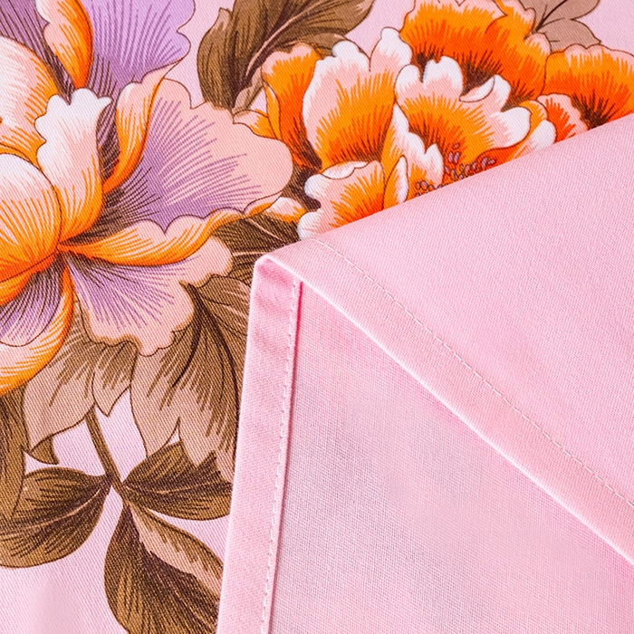 91家纺网 家纺一手货源 找家纺 居美良品 2025新款100%全棉纯棉国民老上海床单-牡丹飞燕 牡丹飞燕-浅粉