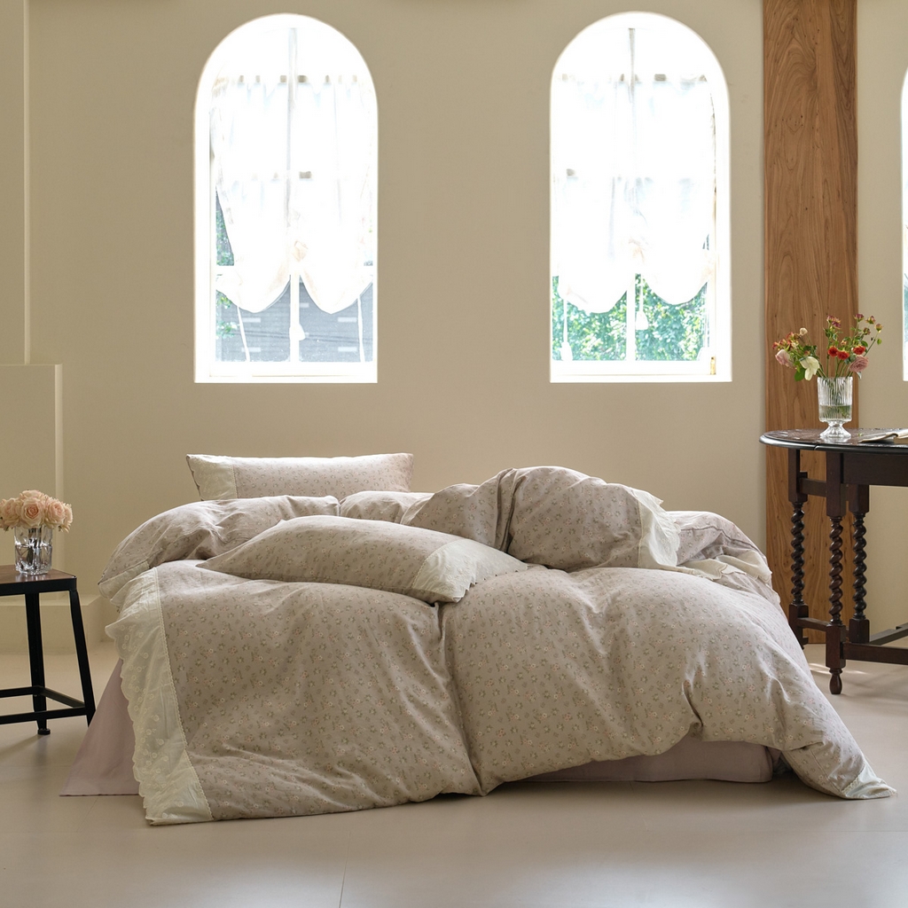 91家纺网 家纺一手货源 找家纺 （总）洋铭区 2023新款全棉床盖三件套