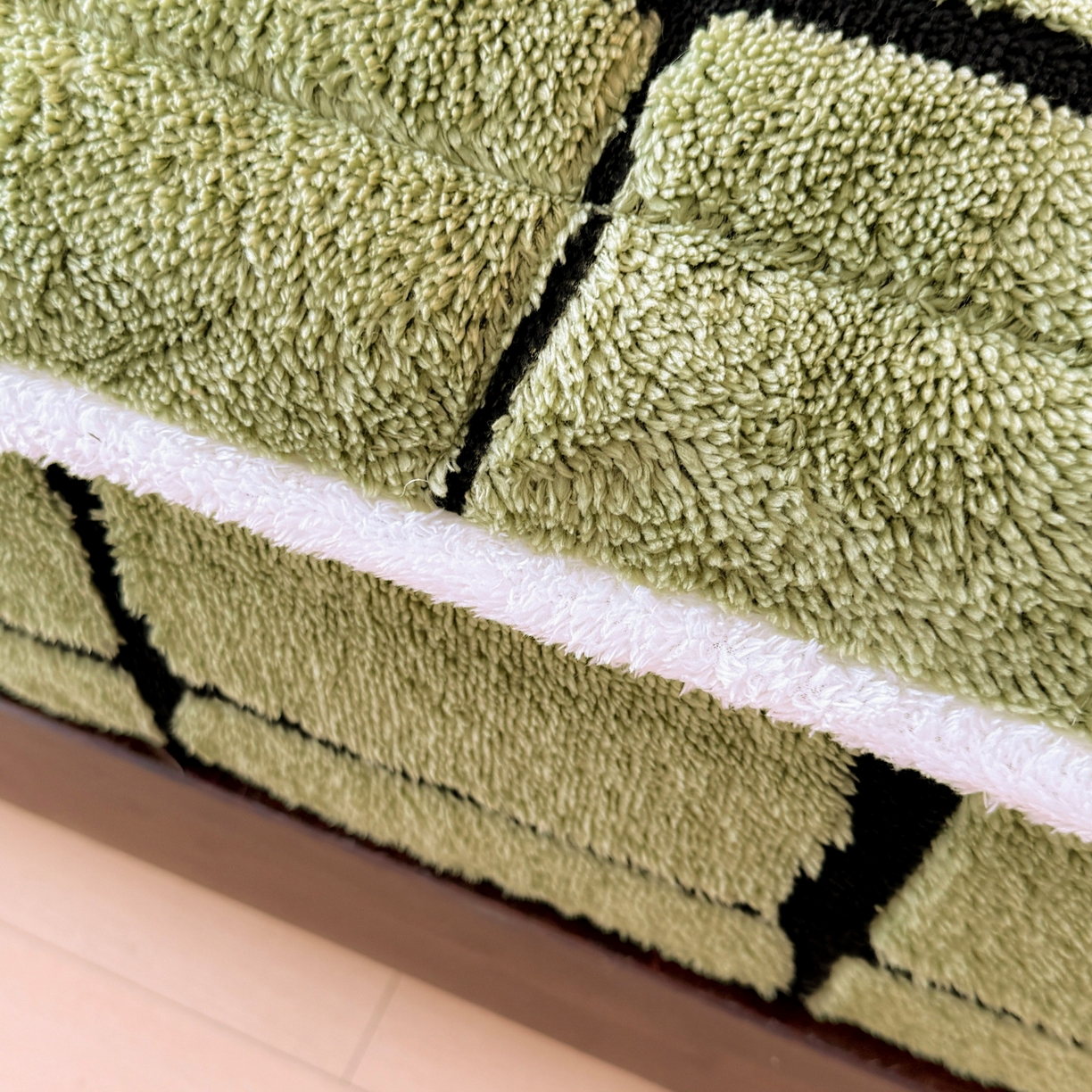 91家纺网 家纺一手货源 找家纺 LIFE.丽芙 2025秋冬新款色纱提花舒棉绒加厚夹棉单床笠款床垫子保护套保暖床罩子三件套 格调-草绿