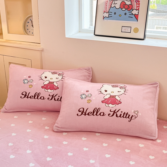 91家纺网 家纺一手货源 找家纺 （总）博雅 2025新款三丽欧大板牛奶绒印花单枕套