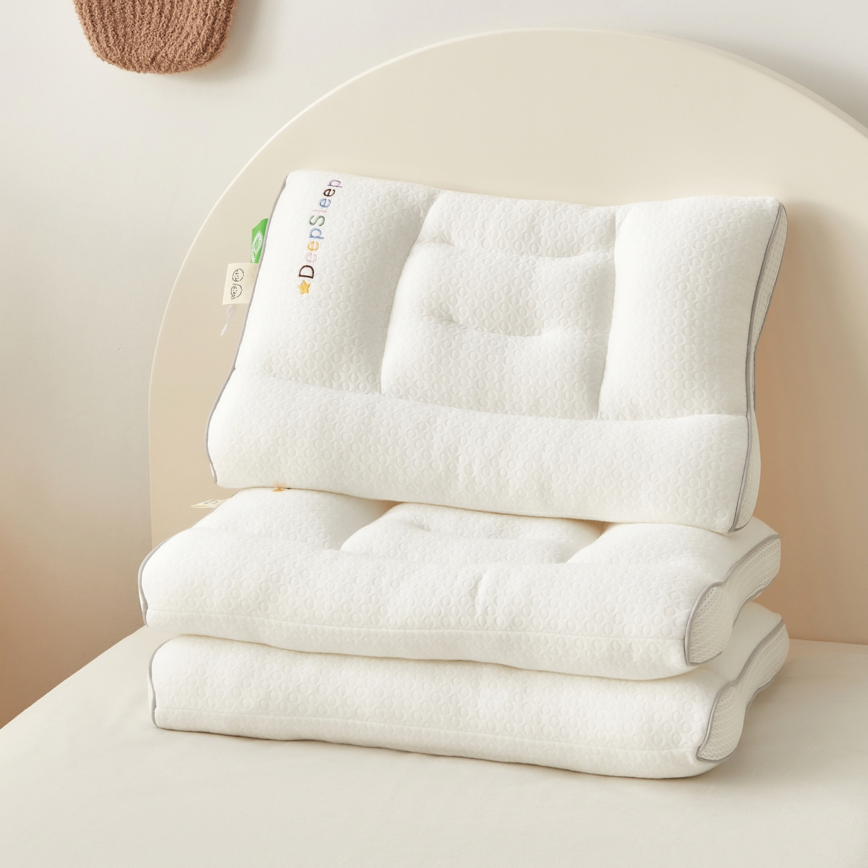 91家纺网 家纺一手货源 找家纺 （总）荷马之梦 2025新款A类全棉儿童定型枕头枕芯