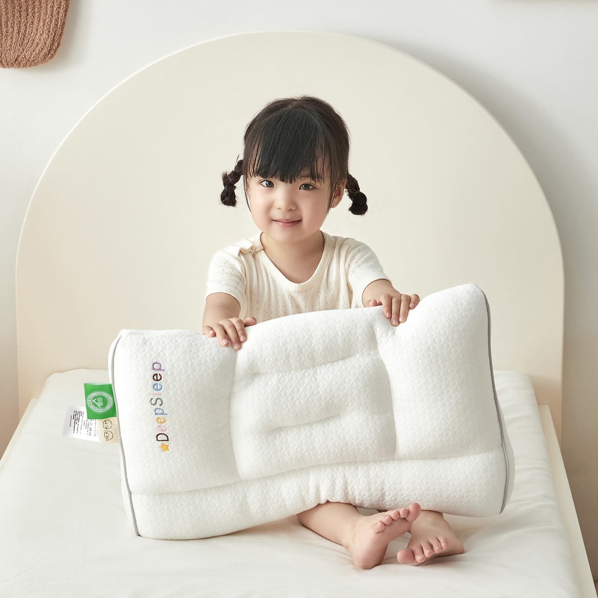 91家纺网 家纺一手货源 找家纺 （总）荷马之梦 2025新款A类全棉儿童定型枕头枕芯