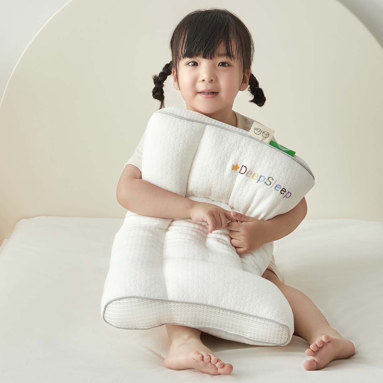 91家纺网 家纺一手货源 找家纺 （总）荷马之梦 2025新款A类全棉儿童定型枕头枕芯