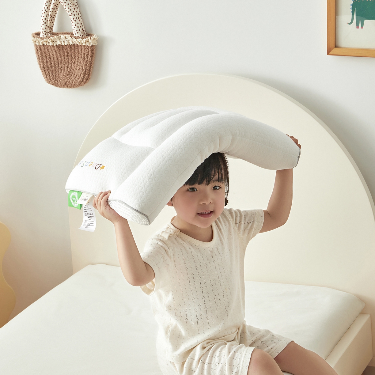 91家纺网 家纺一手货源 找家纺 （总）荷马之梦 2025新款A类全棉儿童定型枕头枕芯