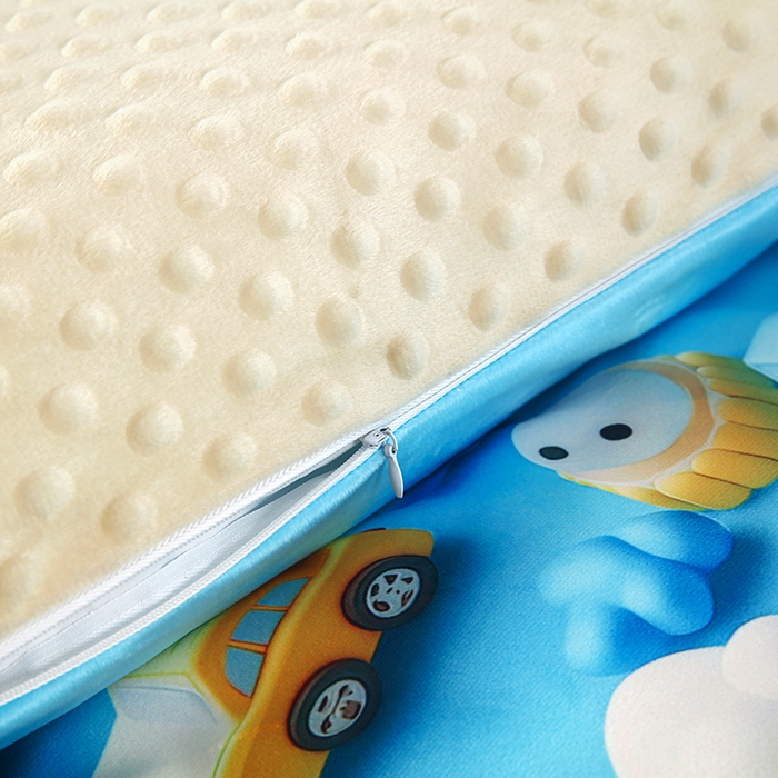 91家纺网 家纺一手货源 找家纺 沁童儿童用品店 2025新款儿童3D立体印花A版宝宝绒+B版豆豆绒儿童睡袋 云朵汽车