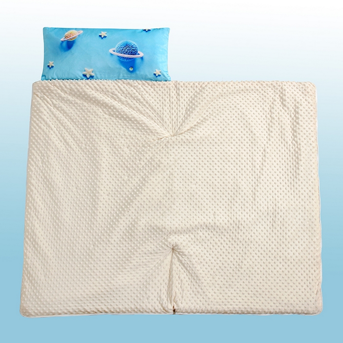 91家纺网 家纺一手货源 找家纺 （总）沁童儿童用品店 2025新款儿童3D立体印花A版宝宝绒+B版豆豆绒儿童睡袋