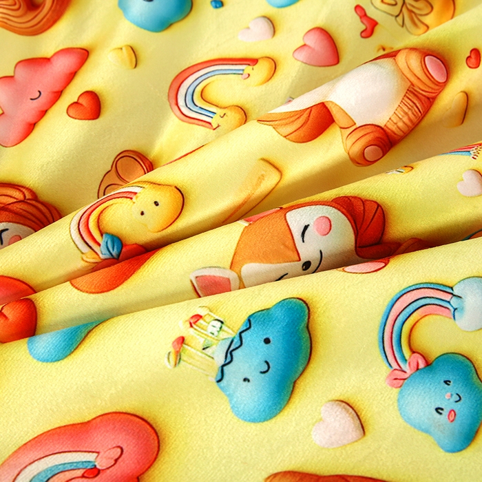 91家纺网 家纺一手货源 找家纺 沁童儿童用品店 2025新款儿童3D立体印花A版宝宝绒+B版豆豆绒儿童睡袋 可爱猫咪