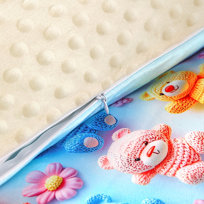 91家纺网 家纺一手货源 找家纺 沁童儿童用品店 2025新款儿童3D立体印花A版宝宝绒+B版豆豆绒儿童睡袋 彩色小熊