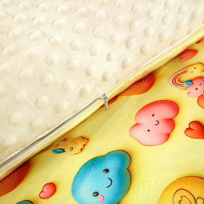 91家纺网 家纺一手货源 找家纺 沁童儿童用品店 2025新款儿童3D立体印花A版宝宝绒+B版豆豆绒儿童睡袋 可爱猫咪