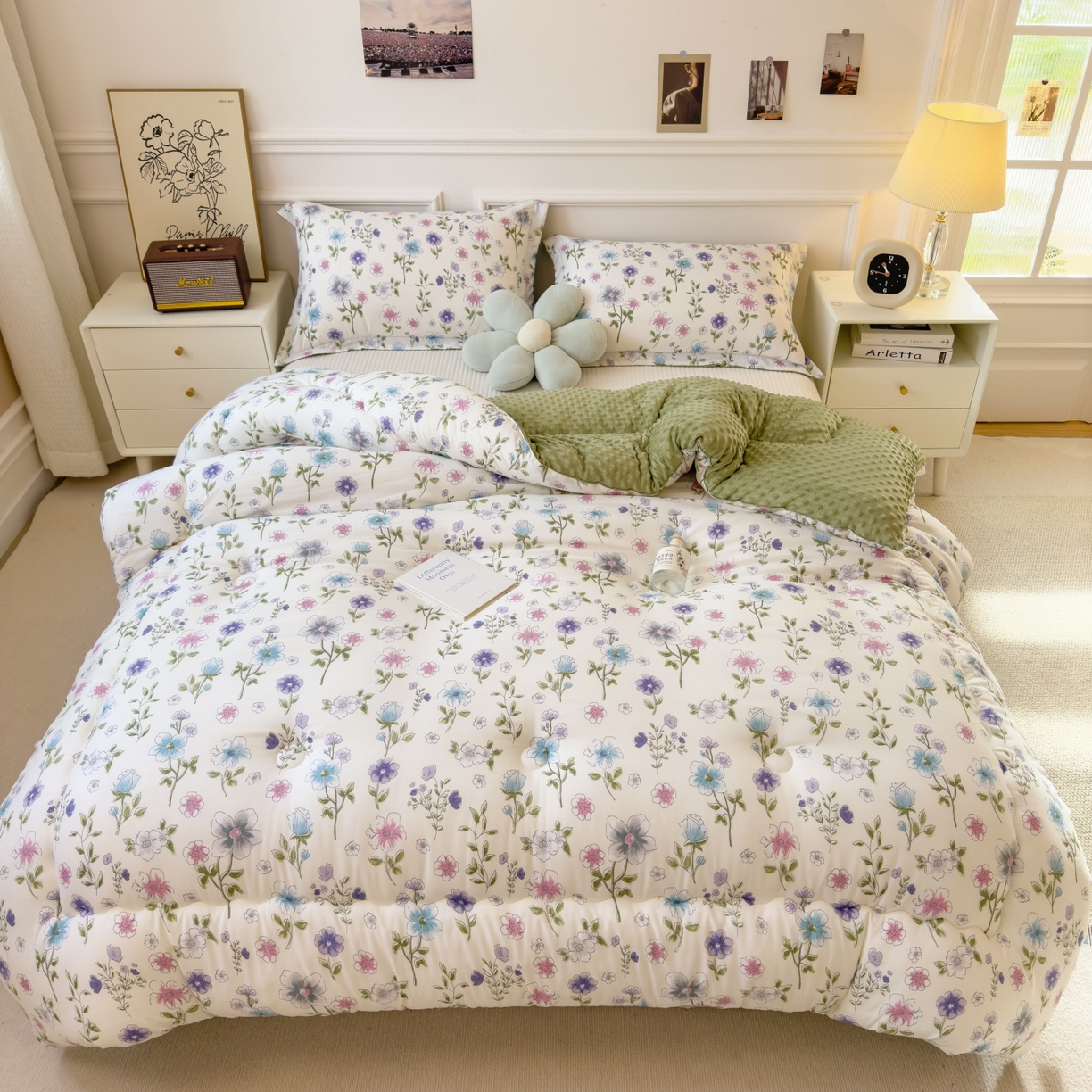 91家纺网 家纺一手货源 找家纺 （总）梵克保罗 2025秋冬新品10A抗菌豆豆绒冬被被子被芯