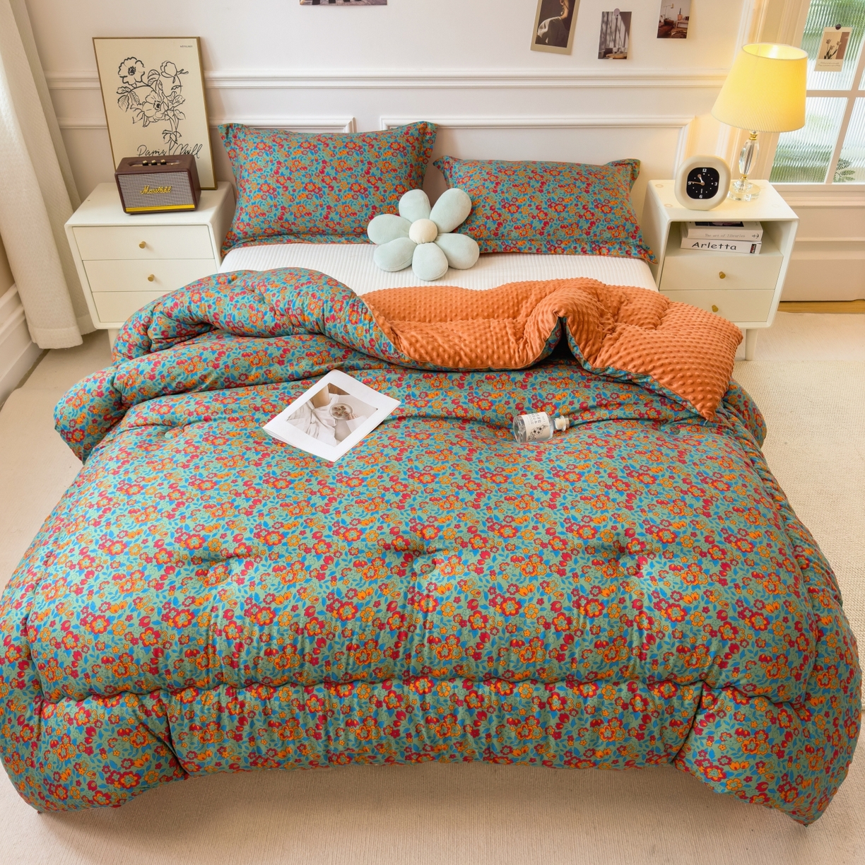 （总）梵克保罗 2025秋冬新品10A抗菌豆豆绒冬被被子被芯